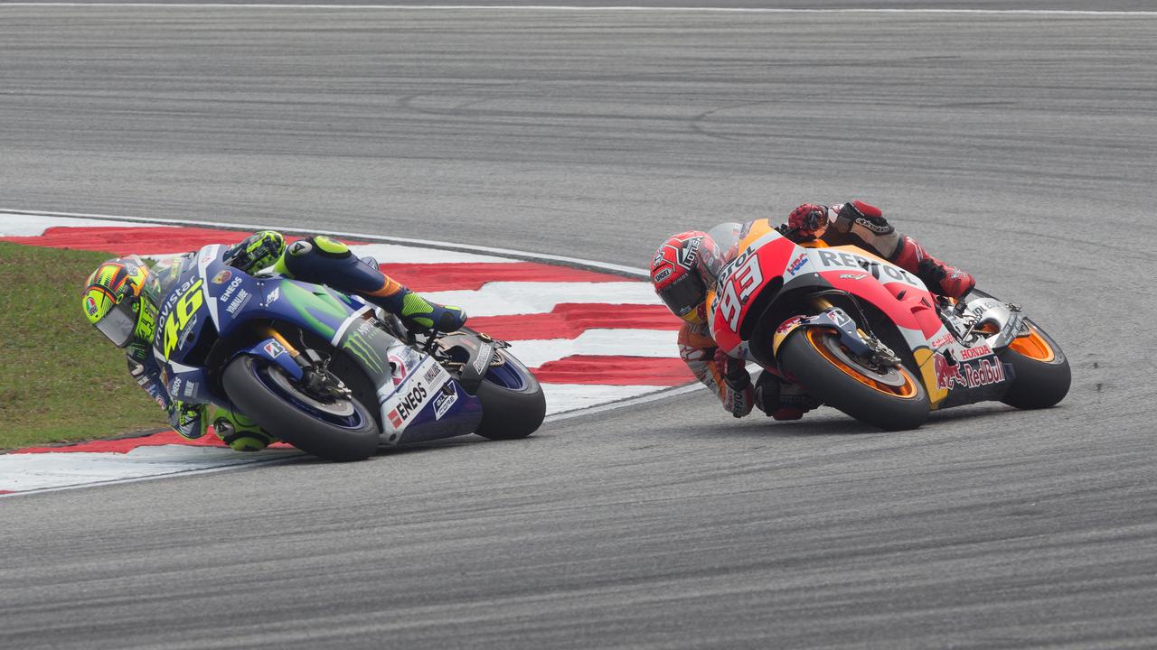 Valentino Rossi dan Marc Marquez