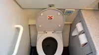 Ilustrasi toilet di pesawat (iStock)