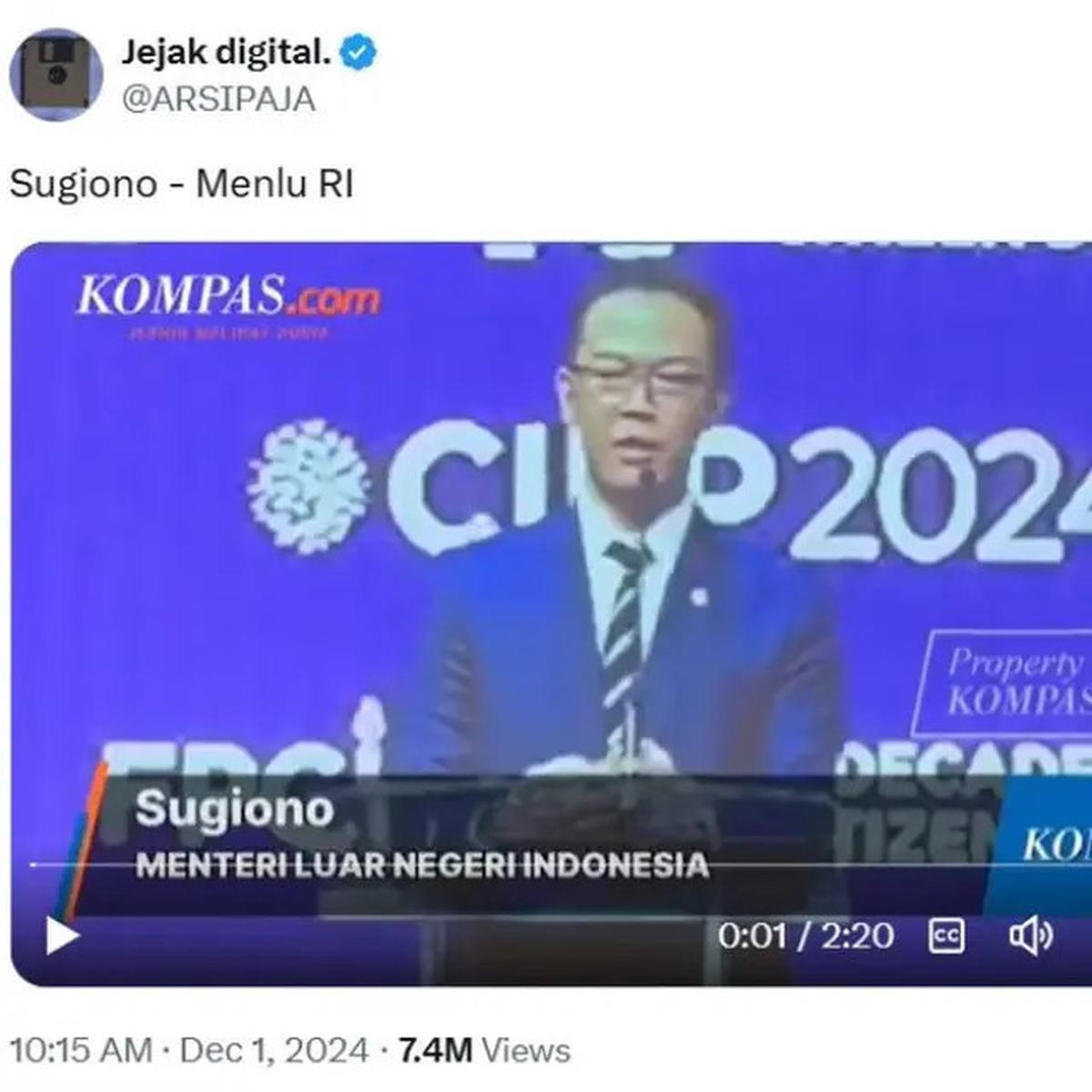 Bahasa Inggris Menlu Sugiono Saat Pidato di Forum Internasional Jadi Sorotan, Warganet Singgung Retno Marsudi