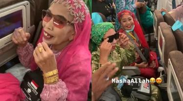 Viral Jemaah Haji Berdandan Nyentrik saat Pulang ke Tanah Air, Penuh Perhiasan