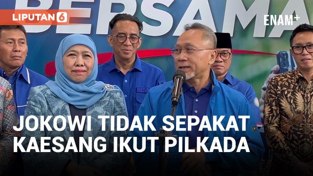 Zulhas Ungkap Jokowi Enggan Kaesang Ikut Pilkada
