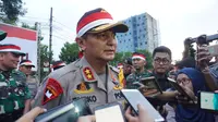 Kapolda Jawa Tengah Irjen Pol Rycko Amelza Dahniel usai memimin apel kebangsaan di Plaza Manahan Solo, Selasa petang (21/5).(Liputan6.com/Fajar Abrori)
