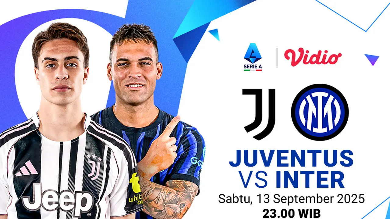 Siaran Langsung Serie A Juventus vs Inter eksklusif di Vidio. (dok. Vidio.com)