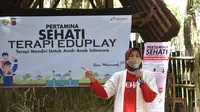Yanti Lidiati menjadi wanita inspiratif pengerak masyarakat produktif Ibun, Kabupaten Bandung, Jawa Barat (dok: PGE)