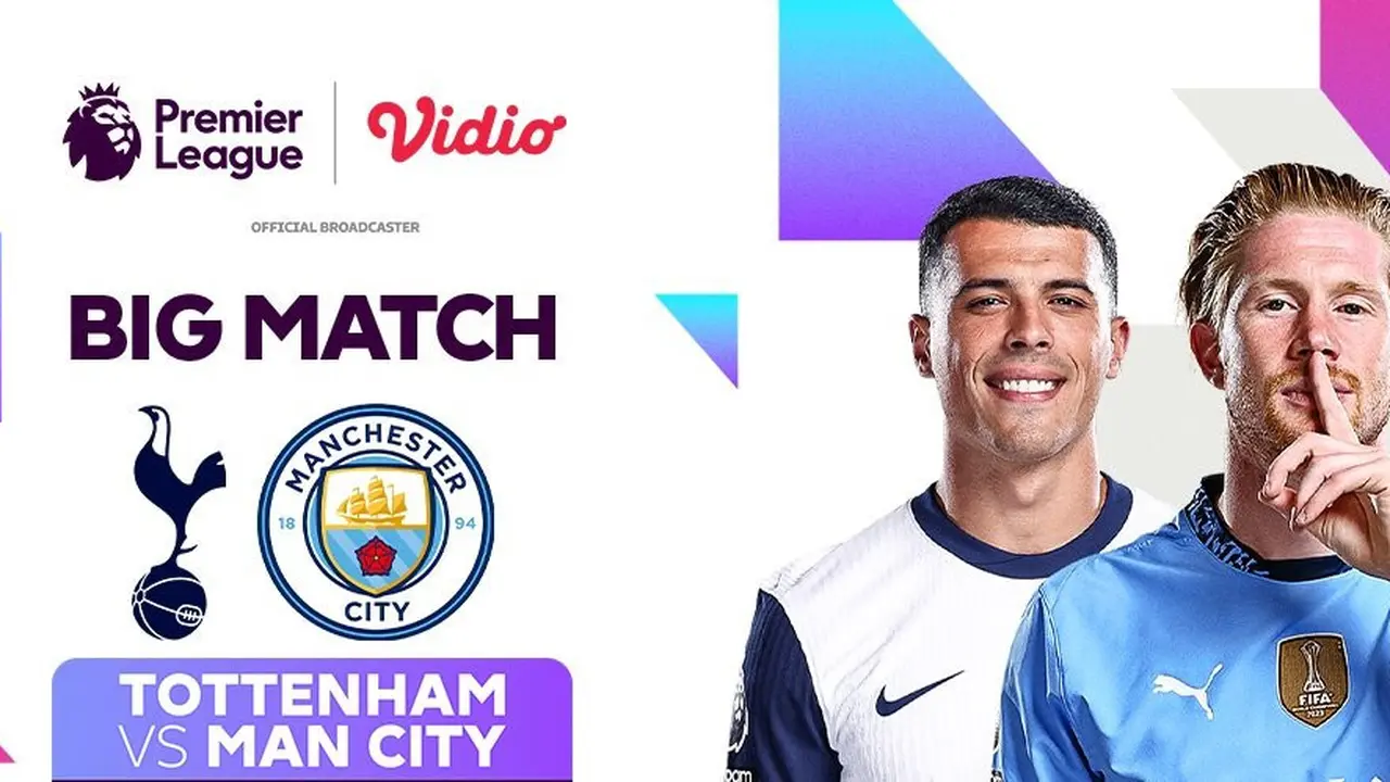 Live streaming Tottenham vs Manchester City (c) Vidio