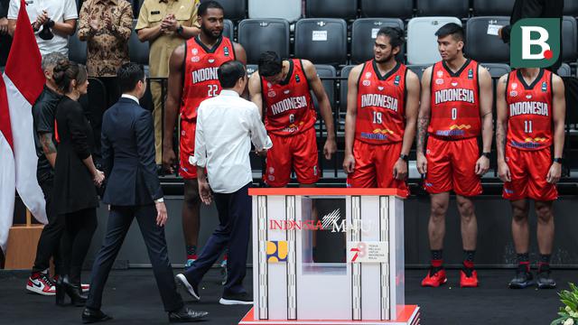 Foto: Detik-Detik Presiden Jokowi Resmikan Indonesia Area, Siap Jadi Venue Piala Dunia Basket 2023