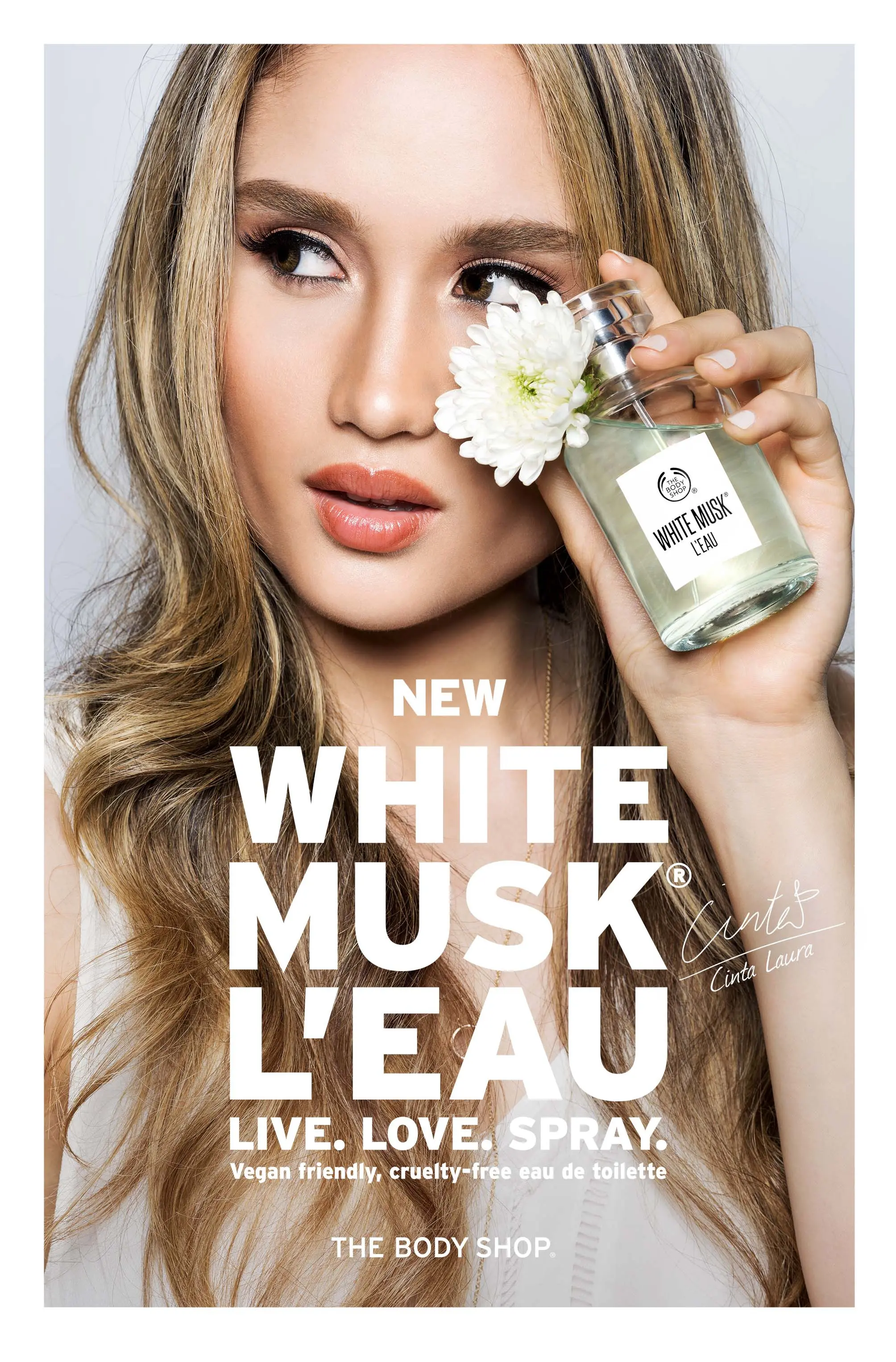 The Body Shop meluncurkan produk terbaru dari rangkaian White Musk, yaitu White Musk L'Eau, sekaligus kampanye Against Animal Testing.