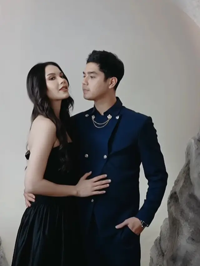 Foto Alyssa Daguise dan Al Ghazali di Resepsi Luna Maya