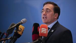 Menteri Luar Negeri Spanyol&nbsp;Jose Manuel Albares. (Dok.&nbsp;AP Photo/Vadim Ghirda)