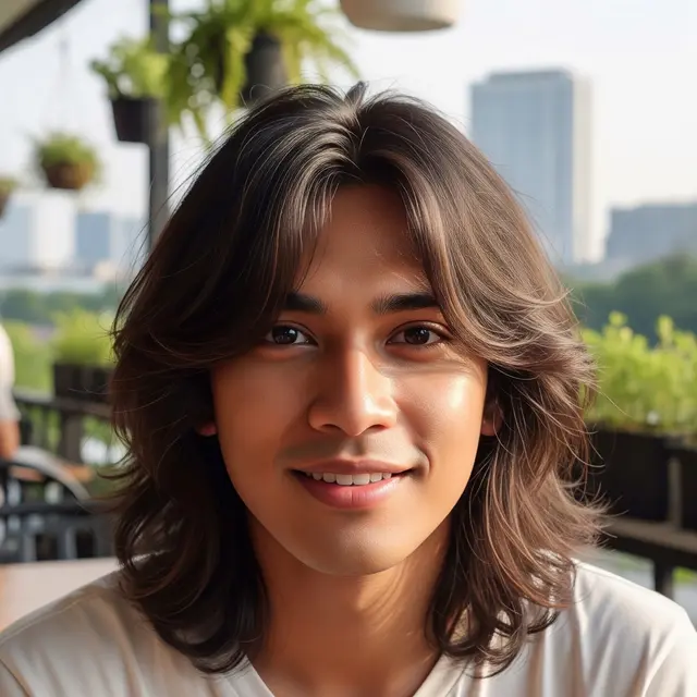 Model Rambut Panjang Pria Jidat Lebar