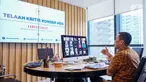 Anggota DPR RI komisi XI Kamrussamad saat diskusi virtual bersama sejumlah media pada acara Silatrahmi Lebaran di Jakarta, Jumat (29/5/2020). Kamrussamad meminta pemerintah mempertimbangkan penerapan era kenormalan baru karena masih tingginya kasus Covid-19. (Liputan6.com/HO/Bon)