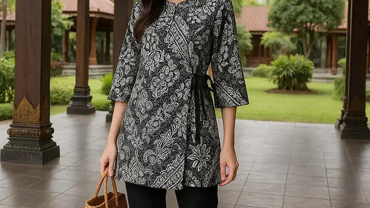 7 Model Tunik Batik Tali Samping Terbaru untuk Tampil Anggun