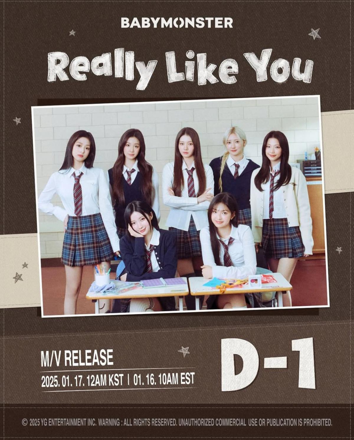 BABYMONSTER Rilis MV Really Like You, Sentuhan Baru di Genre Hip-Hop R&B