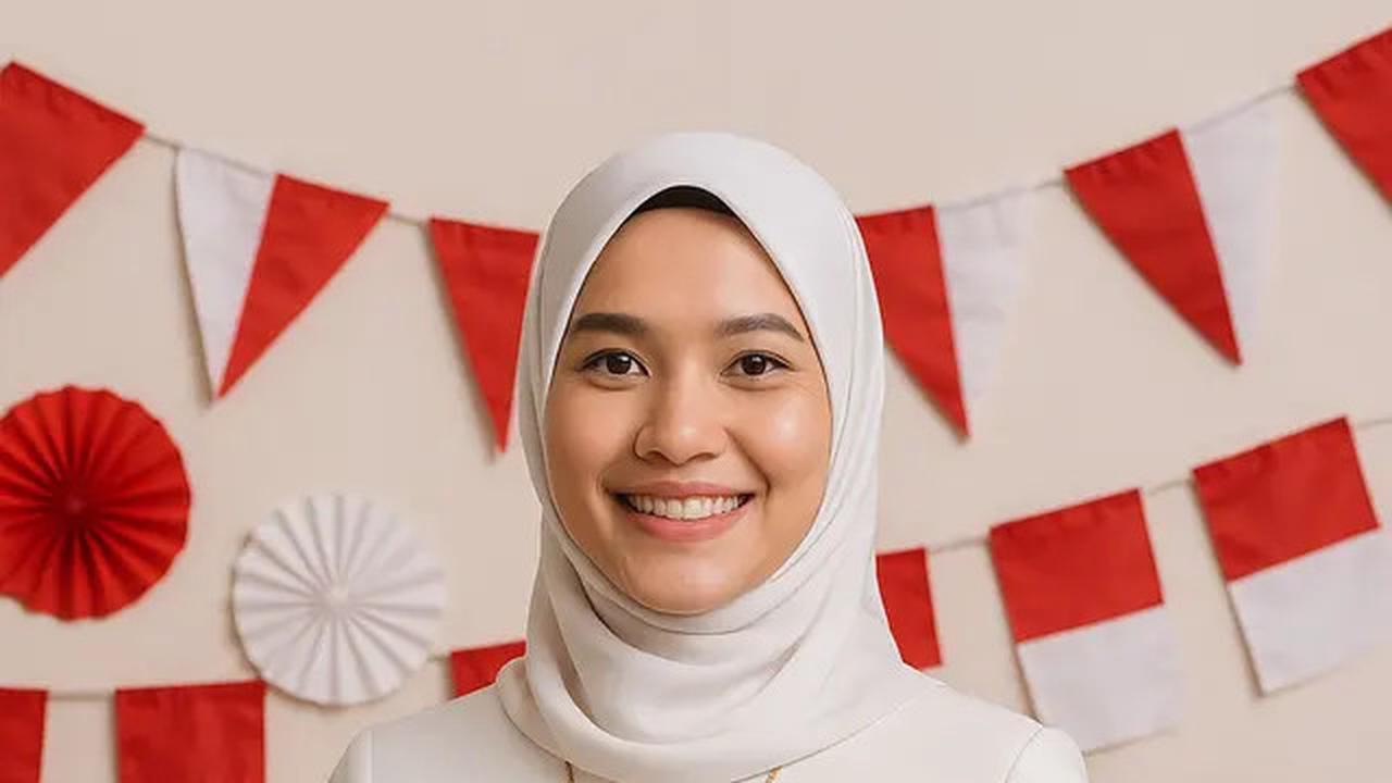 7 Atasan Batik Kombinasi Polos Modern Tema Hari Kemerdekaan 17 Agustus 1945 HUT RI ke-80