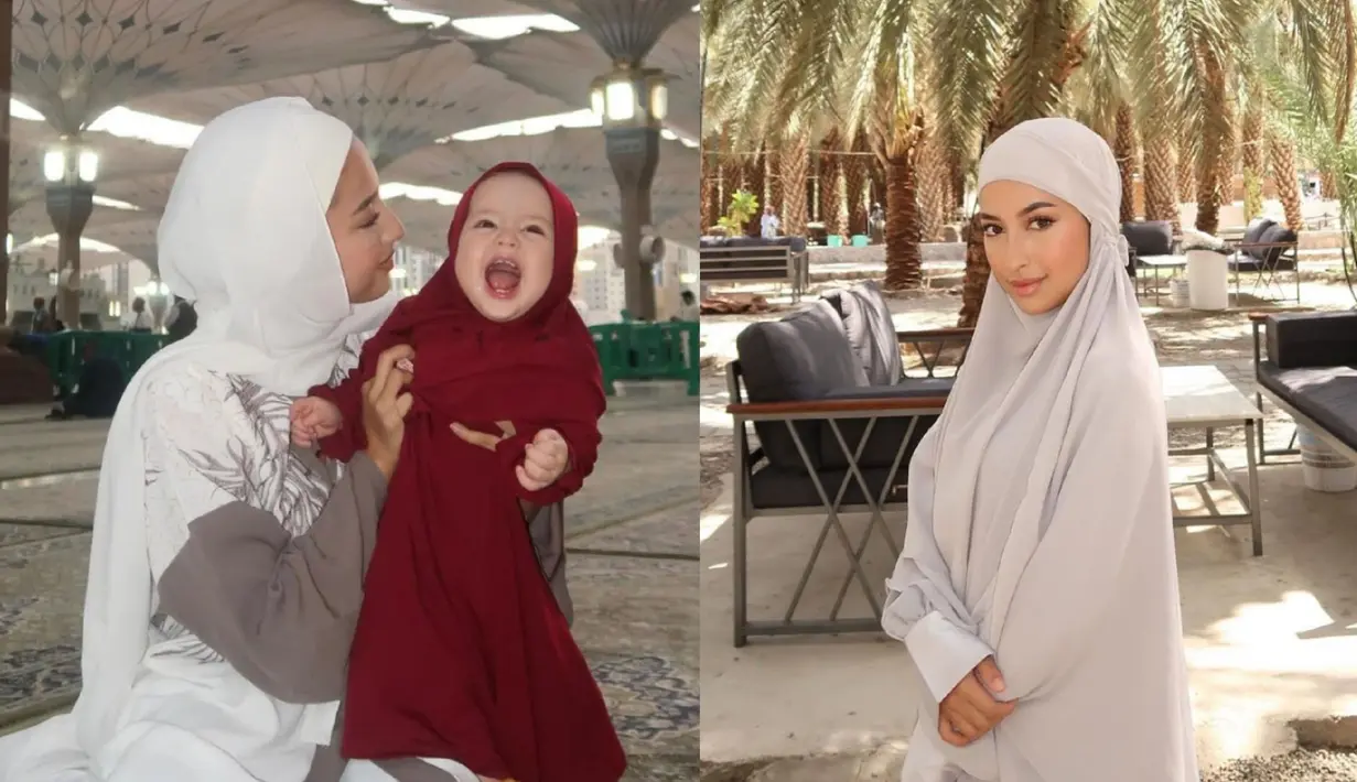 Potret Jennifer Coppen dan Kamari yang ceria Selama Umrah. (Foto: Instagram/ jennifercoppenreal20)