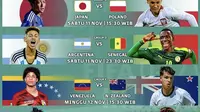 Piala Dunia U-17 di Indosiar, SCTV dan Vidio (istimewa)