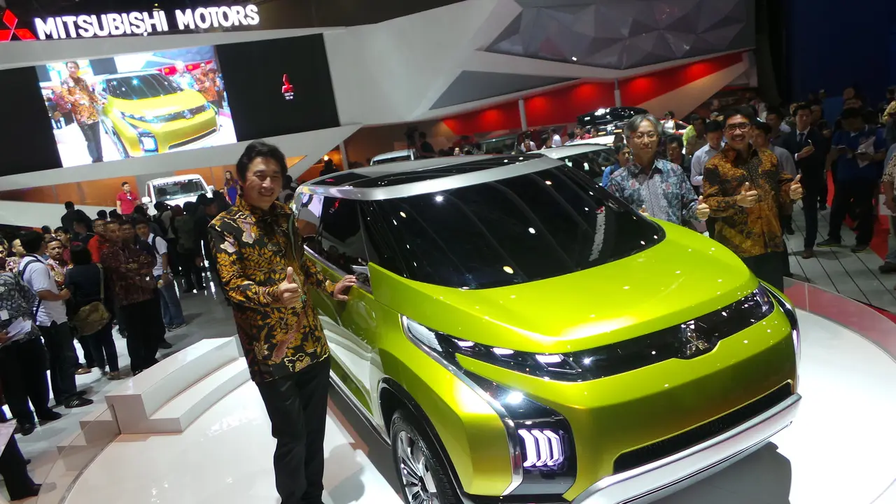 Begini Tampang Mobil Ramah Lingkungan Mitsubishi di IIMS 2014