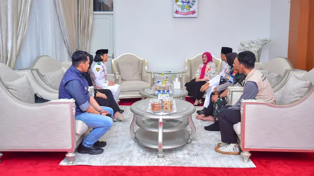 Paskibraka Nasional 2025 bertemu Wagub Sulsel