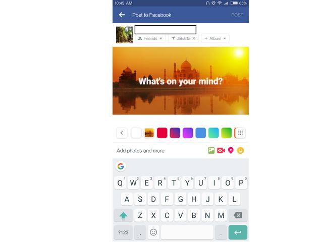 Begini Cara Membuat Status Berlatar Foto Di Facebook Tekno