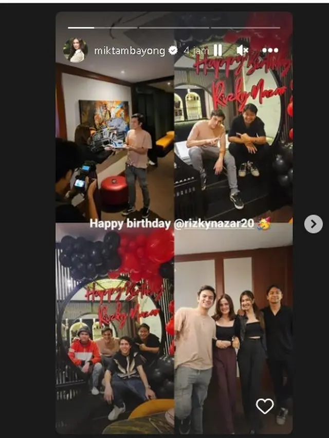 Perayaan ulang tahun Rizky Nazar ke 27 (Foto: miktambayong)
