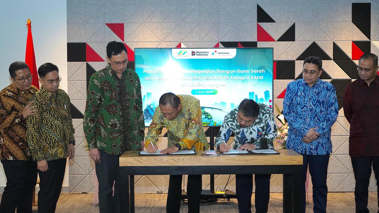 Pertamina dan PTPN III Teken kerjasama Kembangkan PLTS di Sei Mangkei, Sumatera Utara