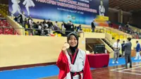 Keisha Aurelia Putri Amin meraih Perunggu dalam kategori Cadet Freestyle Individu Female pada&nbsp;Keisha Aurelia Putri Amin, meraih Perunggu dalam kategori : Cadet Freestyle Individu Female di Vietnam yang digelar pada 22-27 Agustus 2022. (Dok. Ist)