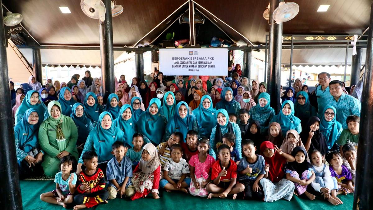 TP PKK Pusat Salurkan Bantuan Logistik untuk Korban Banjir Pidie Jaya