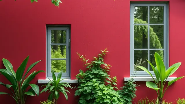 Kombinasi Merah Tela dengan Warna Hijau