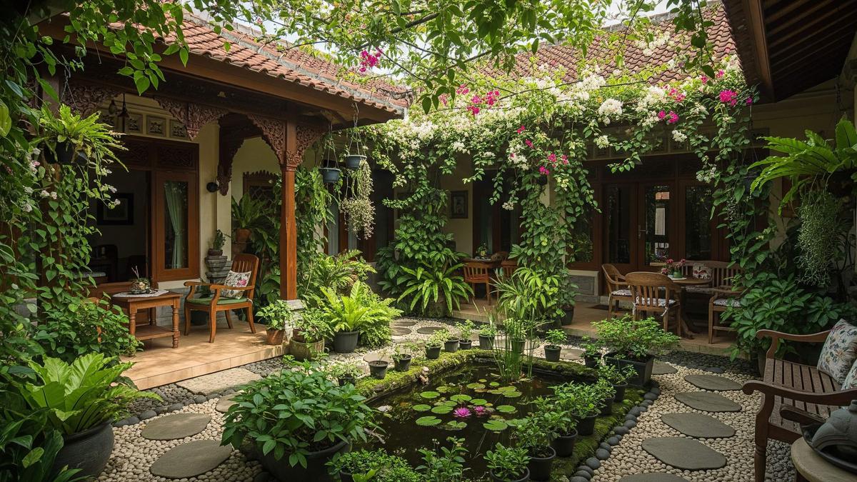 10 Desain Rumah dengan Konsep Inner Courtyard yang Bikin Udara Lebih Sejuk, Tak Perlu AC