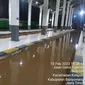 el kereta api di Stasiun Ketapang Banyuwangi terendam banjir (Istimewa)