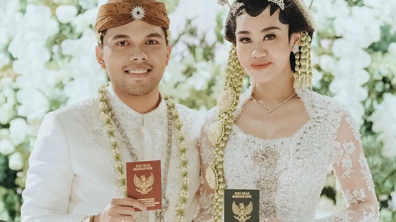 Aaliyah Massaid saat akad nikah dengan Thariq Halilintar