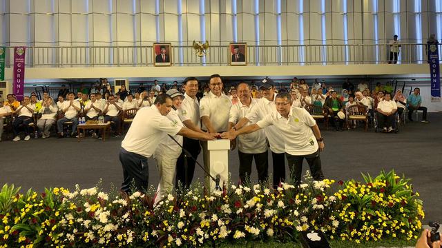 Anies Baswedan, GOR UNJ