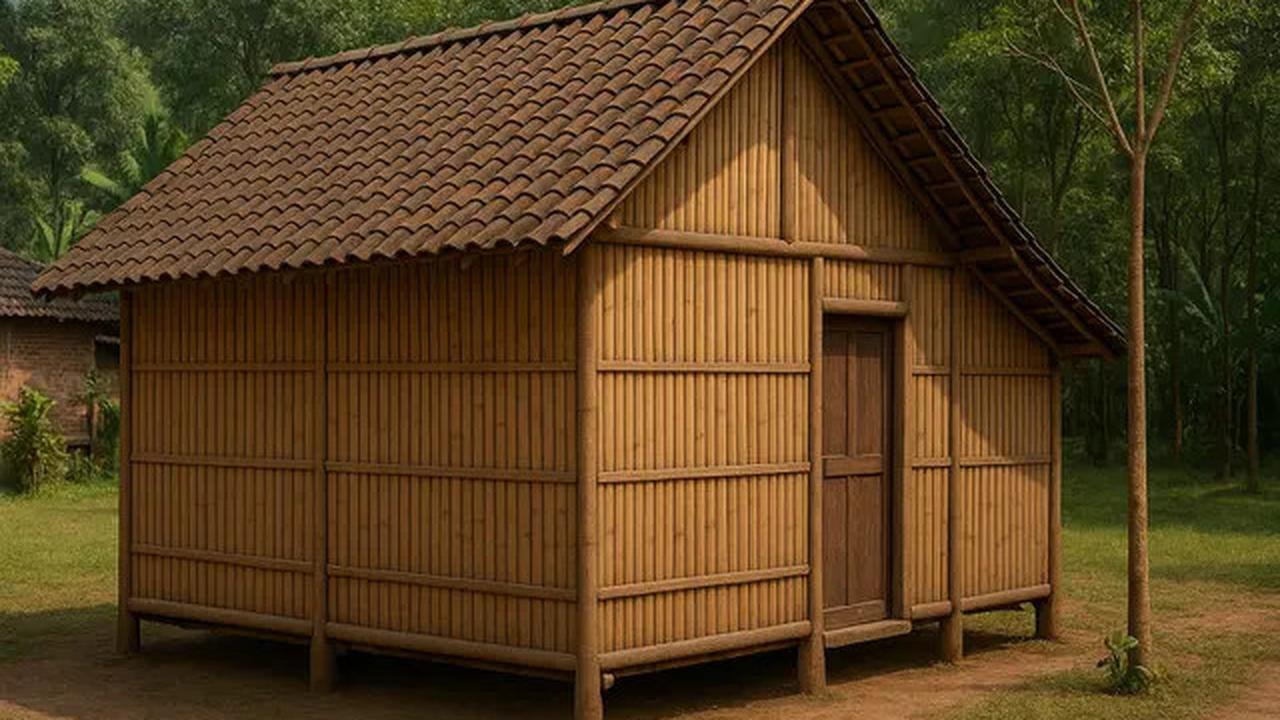5 Rumah Anyaman Bambu (Rumah Gedek) Khas Jawa Tempo Dulu