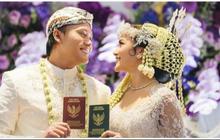 Jalani Akad Nikah dengan Busana Adat Sunda, Intip Potret Kebahagiaan Rizky Febian dan Mahalini Raharja