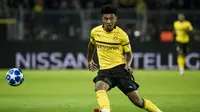 3. Jadon Sancho – Kepindahan Sancho ke Dortmund akan menjadi penyesalan terbesar Guardiola.Kini pemain 18 tahun tersebut tampil sebagai pemain bintang Borussia Dortmund dengan mencetak 7 gol dan 9 assist dari 24 pertandingan. (AFP/Odd Andersen)