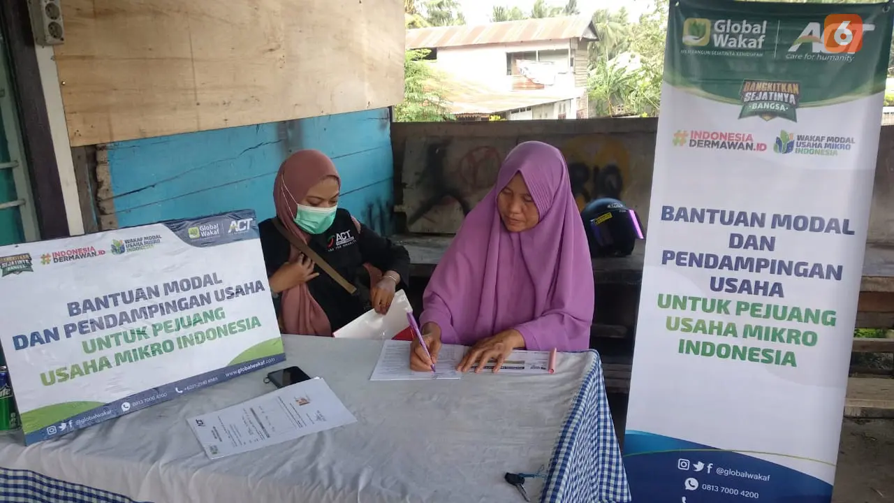 pemberian bantuan modal ke usaha kecil oleh ACT