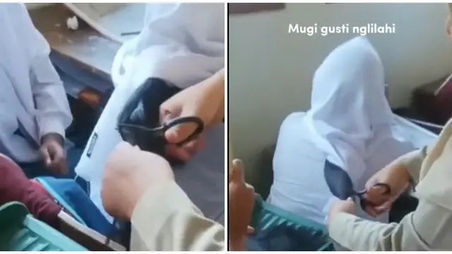 Viral Guru Potong Rambut Panjang Siswi Berhijab, Susi Pudjiastuti Ikut Komentar