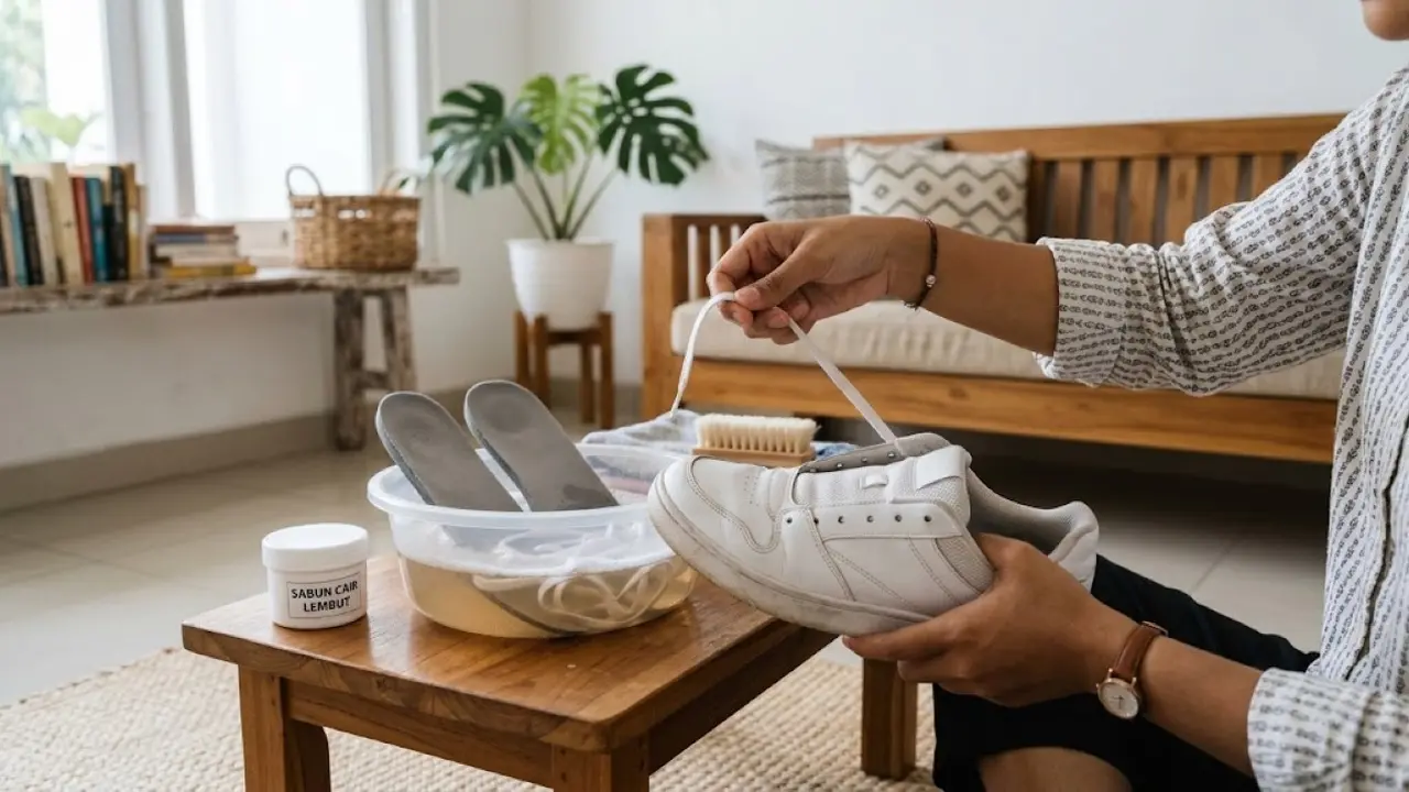 Cara Merawat Sepatu Putih