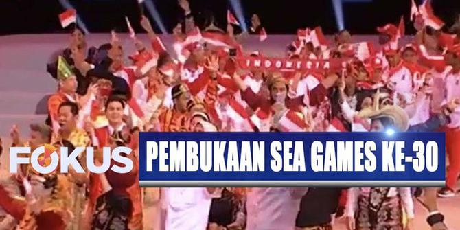 Kontingen Indonesia Tampil dengan Baju Adat Nusantara di Pembukaan SEA Games 2019