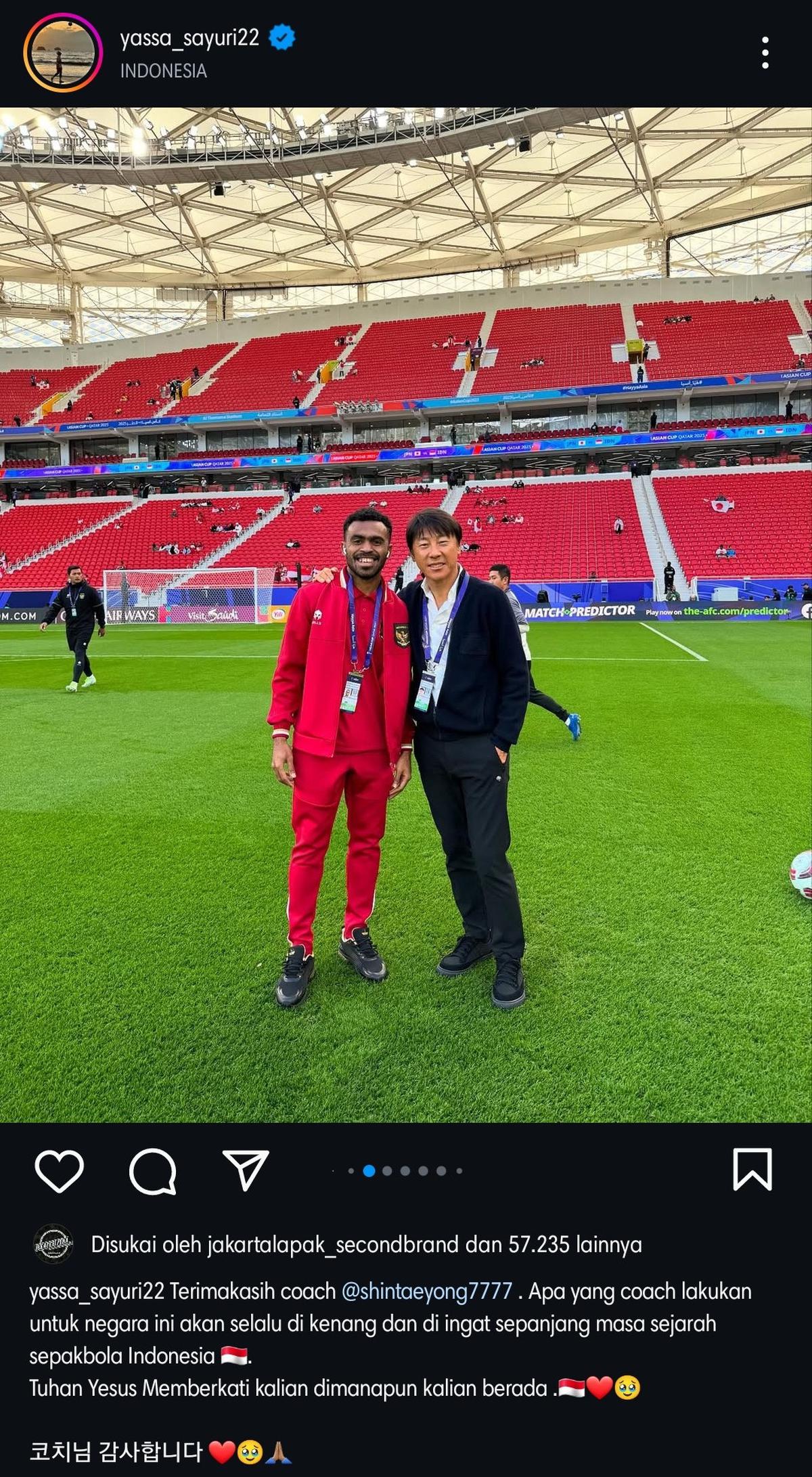 Pesan perpisahan emosional pemain TImnas Indonesia ke Shin Tae-yong