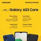 Galaxy A03 Core, smartphone Rp 1,2 jutaan yang mampu mendukung kebutuhan sehari-hari (Foto: Samsung).
