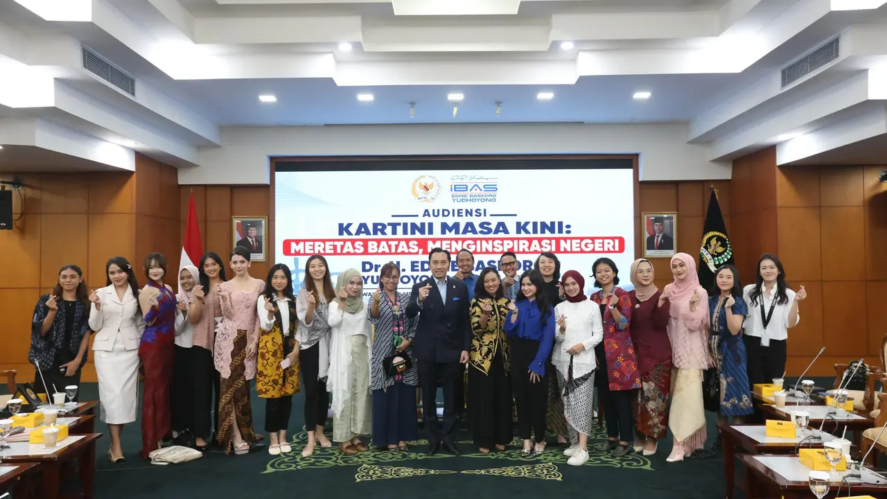 Wakil Ketua MPR RI dari Partai Demokrat, Edhie Baskoro Yudhoyono (Ibas) saat Audiensi dengan topik Kartini Masa Kini: Meretas Batas, Menginspirasi Negeri dalam rangka memperingati Hari Kartini, Senin (21/4/2025) (Istimewa)