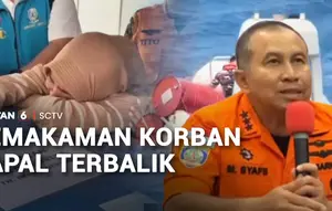 Isak Tangis Iringi Pemakaman Korban KM Virgo Transport 8
