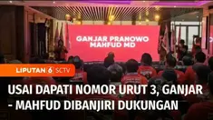 Setelah resmi ditetapkan lalu penentuan pasangan nomor urut calon presiden dan wakil presiden. Gelombang deklarasi dan dukungan terus mengalir bagi pasangan Ganjar Pranowo dan Mahfud MD.