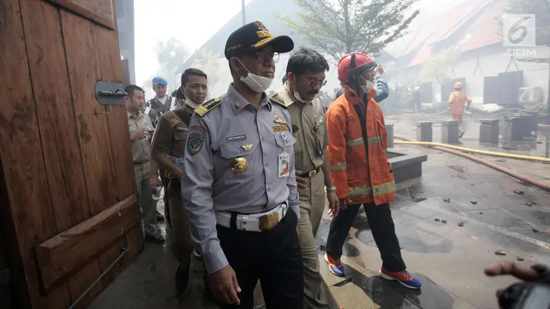 Anies Baswedan Tinjau Kebakaran Museum Bahari