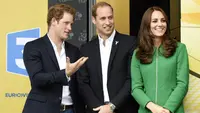 Pangeran Harry, William, dan Kate Middleton. (AFP)