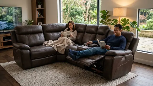 Ilustrasi Sofa Recliner Electric untuk Rileksasi Optimal/AI Generated
