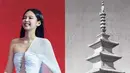 Saat menerima penghargaan, Jennie mengenakan mini dress putih terinspirasi oleh keseimbangan arsitektur Pagoda Seokgatap di Bulguksa, gaun ini menampilkan potongan-potongan yang menggemakan siluet ikoniknya. Seokgatap, Harta Nasional Korea yang selesai dibangun sekitar tahun 751 pada masa Dinasti Silla, ditafsirkan ulang melalui proporsi yang terkendali dan harmoni struktural. [@leje.official]