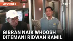 Naik Whoosh Pertama Kali, Gibran Merasa Nyaman