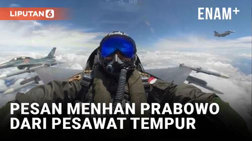 VIDEO: Naiki Pesawat Tempur, Prabowo Subianto Ungkapkan Rasa Bangga Kepada Tni AU